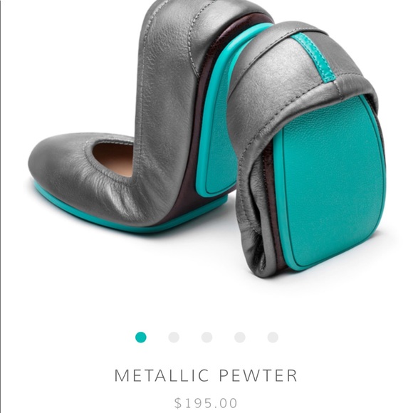 Tieks Shoes - Size 11 metallic pewter Tieks